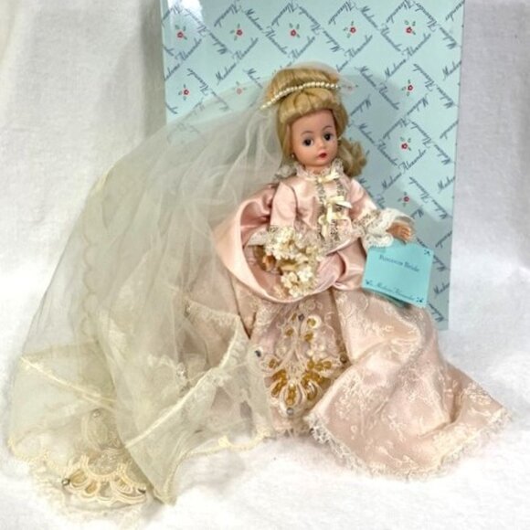 Madame Alexander restrung 10" Portrettes Rococo Bride doll.
